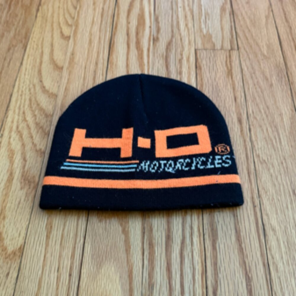HARLEY DAVIDSON black HD logo beanie cap, OS